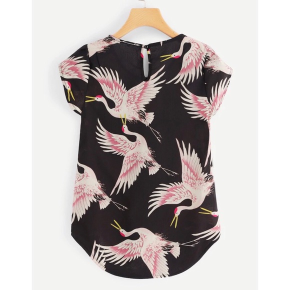 3️⃣✖️2️⃣5️⃣⭐️Black Animal print top nwt 🌟 - Picture 3 of 4